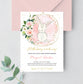 Editable Bunny Baby Shower Invitation