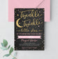 Editable Twinkle Twinkle Little Star Baby Shower Invitation