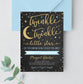 Editable Twinkle Twinkle Little Star Baby Shower Invitation