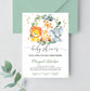 Editable Safari Baby Shower Invitation