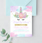 Editable Unicorn Invitation