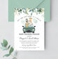 Editable Safari Drive By Baby Shower Invitation