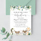 Editable Safari Drive By Baby Shower Invitation