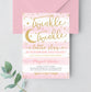 Editable Twinkle Twinkle Little Star Baby Shower Invitation