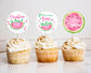 Editable  Watermelon Cupcake Toppers