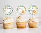 Editable Safari Baby Shower Cupcake Toppers