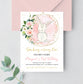 Editable Bunny Birthday Invitation