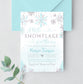 Editable Snowflake Baby Shower Invitation