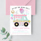 Editable Snow Cone Birthday Parade Invitation