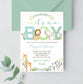 Editable Safari Baby Shower Invitation