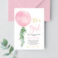 Editable Its A Girl Baby Shower Invitation