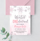 Editable Winter ONEderland Birthday Invitation