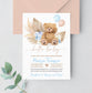 Editable Teddy Bear Baby Shower Invitation